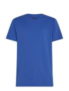 Essential Reg Fit Solid Tee Tops T-Kortærmet Skjorte Blue Tommy Hilfig...