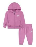 Nike Full-Zip Club Set Sets Tracksuits Pink Nike