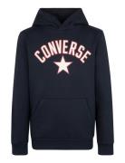 Converse Arch Fleece Pullover Tops Sweatshirts & Hoodies Hoodies Black...