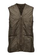 Barbour Polarquilt Waistcoat/Zip-In Liner Designers Vests Khaki Green ...