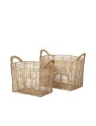 Kurv 'Safi' Rattan Home Storage Storage Baskets Beige Broste Copenhage...