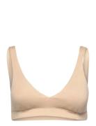 Padded Soft Bra Lingerie Bras & Tops Soft Bras Non Wired Bras Beige Br...