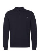 The L/S Fp Shirt Tops Polos Long-sleeved Navy Fred Perry