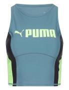 Puma Fit Eversculpt Tank Sport Crop Tops Sleeveless Crop Tops Blue PUM...