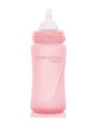 Glass Baby Bottle Healthy + Rose Pink 240Ml Baby & Maternity Baby Feed...