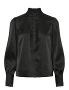 Yasfrilla Ls Top S. Noos Tops Blouses Long-sleeved Black YAS