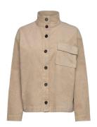 Mschgeggo Overshirt Tops Overshirts Beige MSCH Copenhagen