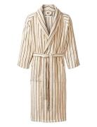 Naram Bathrobe - Creme & Ink Home Textiles Bathroom Textiles Robes Cre...