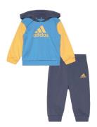 Essentials Colorblock Jogger Set Kids Sport Sweatsuits Blue Adidas Per...