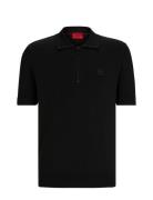 Sayfong 3 Designers Knitwear Short Sleeve Knitted Polos Black HUGO