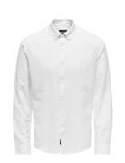 Onsarlo Ls Hrb Linen Shirt Tops Shirts Linen Shirts White ONLY & SONS