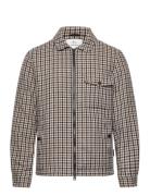 Sherpa Timber Check Overshirt Designers Overshirts Beige WOOLRICH