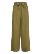 Cognin Wide Linen Pants Bottoms Trousers Linen Trousers Green Tamaris ...