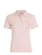 1985 Slim Pique Polo Ss Tops T-shirts & Tops Polos Pink Tommy Hilfiger