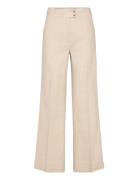 Ella Linen Trousers Bottoms Trousers Linen Trousers Beige HOLZWEILER