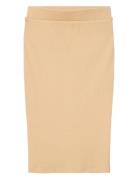 Nkfheljaya Xsl Long Skirt Dresses & Skirts Skirts Midi Skirts Beige Na...