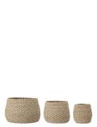 Malli Basket Home Storage Storage Baskets Beige Bloomingville