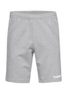 Hmlgo Cotton Bermuda Shorts Sport Shorts Sweat Shorts Grey Hummel