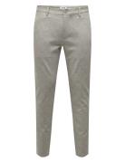 Onsmark Slim Check 020919 Pant Noos Bottoms Trousers Chinos Grey ONLY ...