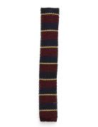 Striped Knit Silk Tie Slips Multi/patterned Polo Ralph Lauren