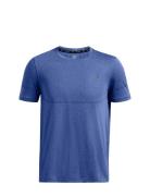 Ua Rush Seamless Legacy Ss Sport T-Kortærmet Skjorte Blue Under Armour