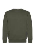 Slhreg-Dan Sweat Crew Neck Tops Sweatshirts & Hoodies Sweatshirts Khak...