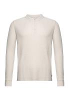 Ls Thermal 3 Bttn Henley Rainy Tops T-Langærmet Skjorte Cream LEVI´S M...