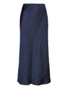 Cc Heart Skyler Mid-Length Skirt Knælang Nederdel Navy Coster Copenhag...