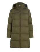 Hw Down Casual Coat Foret Jakke Khaki Green Tommy Hilfiger