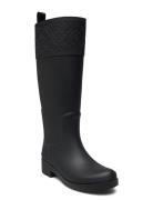 Rubber Long Boot Monogram Gummistøvler Sko Black Tommy Hilfiger