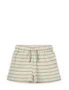 Valdis Stripe Shorts Bottoms Shorts Green Liewood