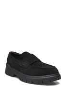 Ryan_Mocc_Sd Loafers Flade Sko Black HUGO