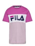 Balimo Blocked Tee Sport T-Kortærmet Skjorte Pink FILA