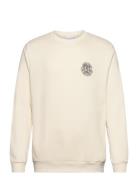 Globe Sweatshirt Tops Sweatshirts & Hoodies Sweatshirts Cream Les Deux