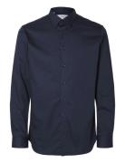 Slhslim-Performance Shirt Ls Noos Tops Shirts Business Navy Selected H...