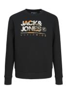 Jjluke Sweat Crew Neck Jnr Tops Sweatshirts & Hoodies Sweatshirts Blac...