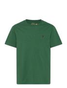 Cotton Jersey Crewneck Tee Tops T-Kortærmet Skjorte Green Ralph Lauren...