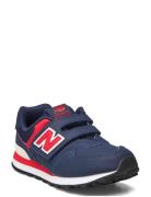 New Balance 574 Kids Hook & Loop Sport Sneakers Low-top Sneakers Navy ...