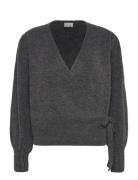 Iholene Ca3 Tops Knitwear Cardigans Grey ICHI