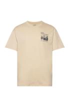 Halo Map T-Shirt Tops T-Kortærmet Skjorte Beige HALO