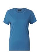 Ashley Jersey Tee Tops T-shirts & Tops Short-sleeved Blue Lexington Cl...