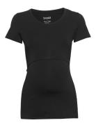 Classic S/S Top Tops T-shirts & Tops Short-sleeved Black Boob