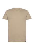 Organic Thor Tee Tops T-Kortærmet Skjorte Beige Mads Nørgaard