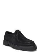 Minnesota Low - Black Suede Loafers Flade Sko Black Garment Project