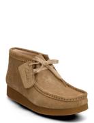 Wallabeeevobt D Snøresko Flade Brown Clarks