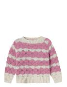 Nmfnebib Ls Knit Box Tops Knitwear Pullovers Pink Name It