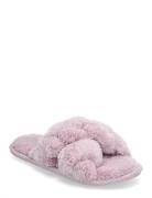 Willow Braided Fake Fur Slipper Slippers Hjemmesko Pink Hunkemöller