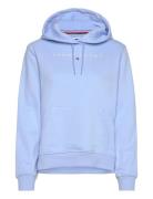 Tjw Reg Linear Hoodie Tops Sweatshirts & Hoodies Hoodies Blue Tommy Je...