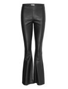 2Nd Batura - Stretch Pu Bottoms Trousers Leather Leggings-Bukser Black...