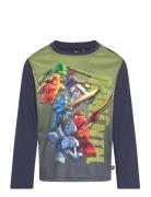 Lwtano 617 - T-Shirt L/S Tops T-shirts Long-sleeved T-Skjorte Multi/pa...